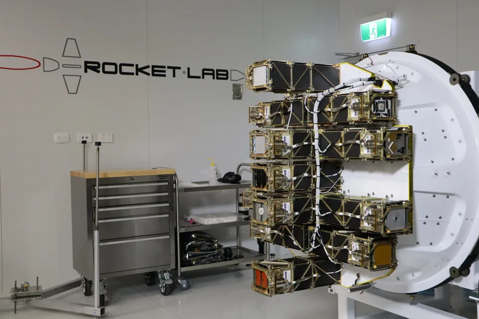 Rocket Lab completed fairing encap ulation in new clean room  at LC-1 for NASA ELaNa19 mi ion